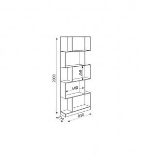 Дуглас (подростковая) М05 Стеллаж в Нытве - nytva.mebel24.online | фото 2