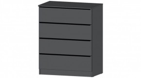 ЭЛЕГАНТ Комод 4 ящика (графит) в Нытве - nytva.mebel24.online | фото