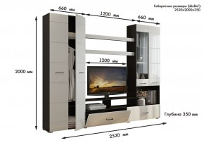 Гостиная Альфа МДФ (Венге/Белый глянец) в Нытве - nytva.mebel24.online | фото 3