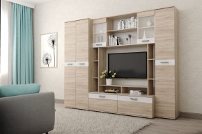 Гостиная Белла (Дуб Сонома/Белый глянец) в Нытве - nytva.mebel24.online | фото 1