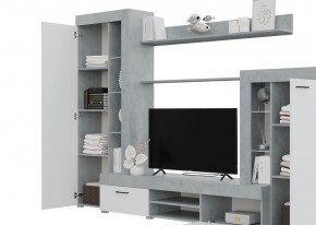 Гостиная Дельта (Бетон/Белый) в Нытве - nytva.mebel24.online | фото 2