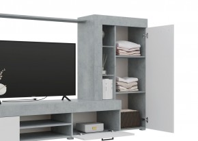 Гостиная Дельта (Бетон/Белый) в Нытве - nytva.mebel24.online | фото 3