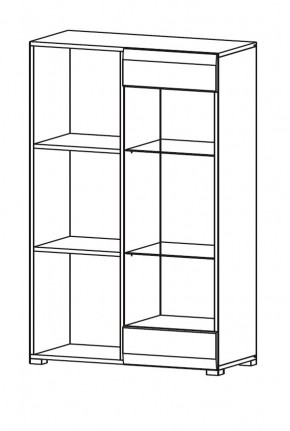 Гостиная НЕНСИ (модульная) Крафт золотой/Белый глянец в Нытве - nytva.mebel24.online | фото 9