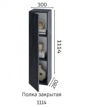ХЛОЯ Гостиная (Дуб Вотан/Обсидиан) модульная в Нытве - nytva.mebel24.online | фото 4
