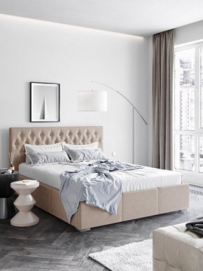Интерьерная Кровать Октавия Бежевый 1400x2000 в Нытве - nytva.mebel24.online | фото