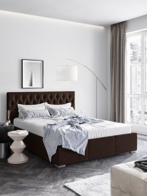 Интерьерная Кровать Октавия Коричневый  1400x2000 в Нытве - nytva.mebel24.online | фото