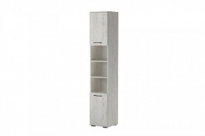 ИТАЛИЯ П-400 Пенал 2дв. (дуб крафт белый) в Нытве - nytva.mebel24.online | фото 2