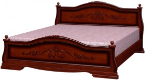 КАРИНА-1 Кровать из массива 1600 (Орех) в Нытве - nytva.mebel24.online | фото
