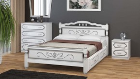 КАРИНА-5 Кровать из массива 1600 с 2-мя ящиками в Нытве - nytva.mebel24.online | фото 1