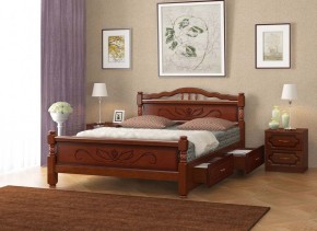 КАРИНА-5 Кровать из массива 1600 с 2-мя ящиками в Нытве - nytva.mebel24.online | фото 3