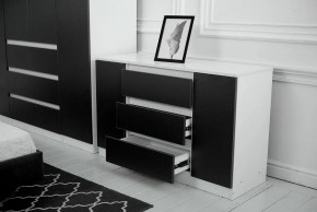 Комод 1200 Парус (Белый/Графит) в Нытве - nytva.mebel24.online | фото 3