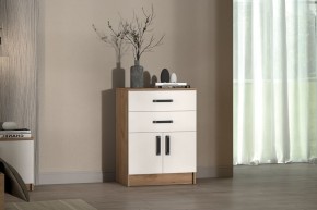 Комод Эконом (Дуб крафт золотой/Белый текстурный) в Нытве - nytva.mebel24.online | фото 3