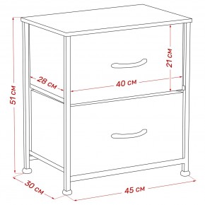 Комод Leset Линкс 2 ящ. (к/з), Каркас Белый, ящики Белые в Нытве - nytva.mebel24.online | фото 8