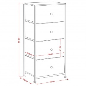 Комод Leset Линкс 4 ящика (МДФ) в Нытве - nytva.mebel24.online | фото 12