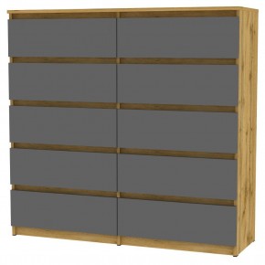 Комод Malta light K154 (ДВ-Графит) в Нытве - nytva.mebel24.online | фото