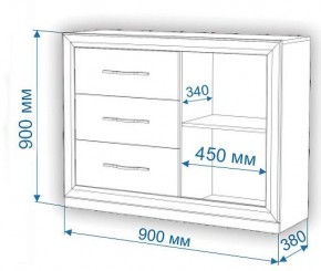 Комод Нобиле Км-120/38 ФГ в Нытве - nytva.mebel24.online | фото 2