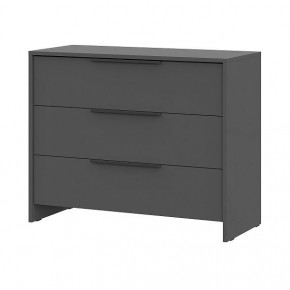КАМЕЛИЯ 1 Серия 2 Комод 3 ящика Графит серый в Нытве - nytva.mebel24.online | фото 2