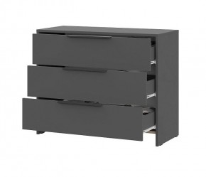 КАМЕЛИЯ 1 Серия 2 Комод 3 ящика Графит серый в Нытве - nytva.mebel24.online | фото 3