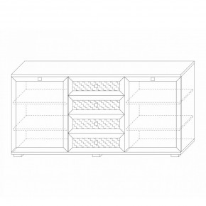 Комодино (фасады глухие) Парма Нео в Нытве - nytva.mebel24.online | фото 5