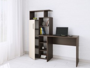 Компьютерный Стол Квартет-7 Дуб молочный/Венге в Нытве - nytva.mebel24.online | фото