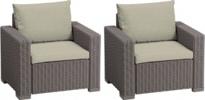 Комплект кресел Калифорния (California chair) капучино в Нытве - nytva.mebel24.online | фото 1