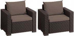 Комплект кресел Калифорния (California chair) коричневые в Нытве - nytva.mebel24.online | фото 2