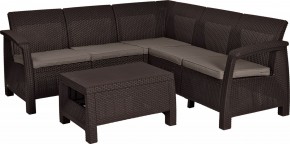 Комплект мебели угловой Корфу Релакс Сет (CORFU II RELAX SET) коричневый в Нытве - nytva.mebel24.online | фото 2