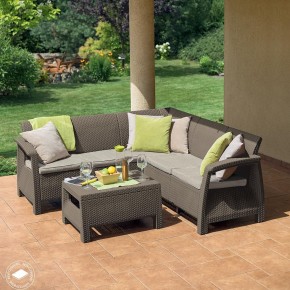 Комплект мебели угловой Корфу Релакс Сет (CORFU II RELAX SET) коричневый в Нытве - nytva.mebel24.online | фото 4