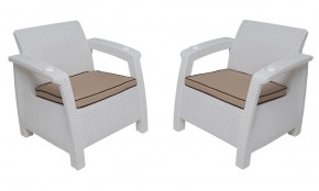 Комплект уличной мебели Yalta Premium Terrace Set (Ялта) белый (+подушки под спину) в Нытве - nytva.mebel24.online | фото 4