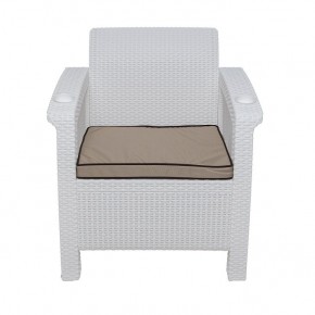 Комплект уличной мебели Yalta Premium Terrace Set (Ялта) белый (+подушки под спину) в Нытве - nytva.mebel24.online | фото 6