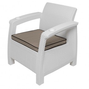 Комплект уличной мебели Yalta Premium Terrace Set (Ялта) белый (+подушки под спину) в Нытве - nytva.mebel24.online | фото 7