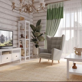 Кресло для отдыха Саари светло-серое, ткань рогожка в Нытве - nytva.mebel24.online | фото 4
