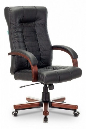 Кресло для руководителя KB-10WALNUT/B/LEATH в Нытве - nytva.mebel24.online | фото