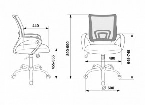 Кресло компьютерное CH-695N/SL/DG/TW-11 в Нытве - nytva.mebel24.online | фото 6