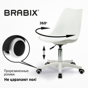 Кресло стул BRABIX "Eames MG-310 PL", пластик белый, экокожа белая, 532926 в Нытве - nytva.mebel24.online | фото 5
