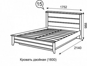 Кровать 1600 с ПМ София 15 в Нытве - nytva.mebel24.online | фото 3