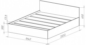 НИЦЦА-14 Кровать 1600 с настилом ЛДСП (НЦ.14) в Нытве - nytva.mebel24.online | фото 3