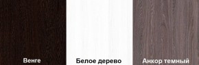 Кровать-чердак Пионер 1 (800*1900) Белое дерево, Анкор темный, Венге в Нытве - nytva.mebel24.online | фото 3