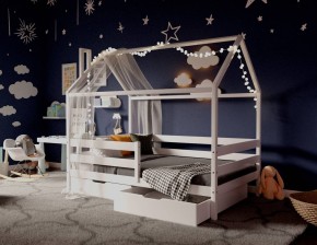Кровать-домик 80*190 Белый в Нытве - nytva.mebel24.online | фото