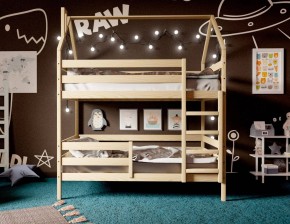Кровать-домик двухъярусная 80*190 без покраски в Нытве - nytva.mebel24.online | фото 3