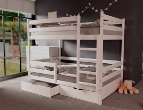Кровать двухъярусная без крыши 80*160 Белый в Нытве - nytva.mebel24.online | фото