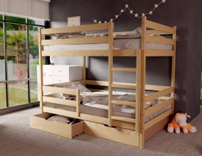 Кровать двухъярусная без крыши 80*160 без покраски в Нытве - nytva.mebel24.online | фото