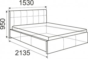 Кровать Изабелла с латами Newtone cacao 1600x2000 в Нытве - nytva.mebel24.online | фото 5