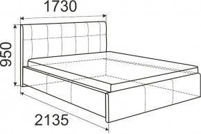 Кровать Изабелла с латами Newtone cacao 1600x2000 в Нытве - nytva.mebel24.online | фото 6