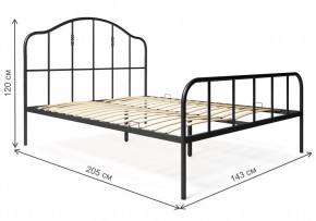 Кровать Милена 140х200 черная в Нытве - nytva.mebel24.online | фото 1