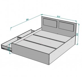 Кровать Ольга L40 (1600) 2 ящика в Нытве - nytva.mebel24.online | фото 2