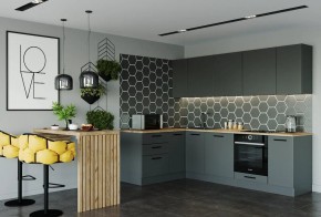 Кухня угловая Антрацит 2600х1600 (Стол. 38мм) в Нытве - nytva.mebel24.online | фото 1