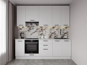 Кухонный гарнитур Белый Глянец 2400 h950 (Стол. 26мм) в Нытве - nytva.mebel24.online | фото 1