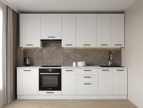 Кухонный гарнитур Белый Глянец 3000 h950 (Стол. 38мм) в Нытве - nytva.mebel24.online | фото