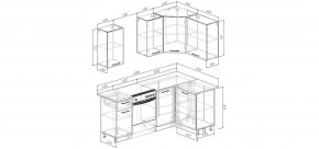 Кухонный гарнитур Меренга 2000*1200 (Стол. 26мм) в Нытве - nytva.mebel24.online | фото 2